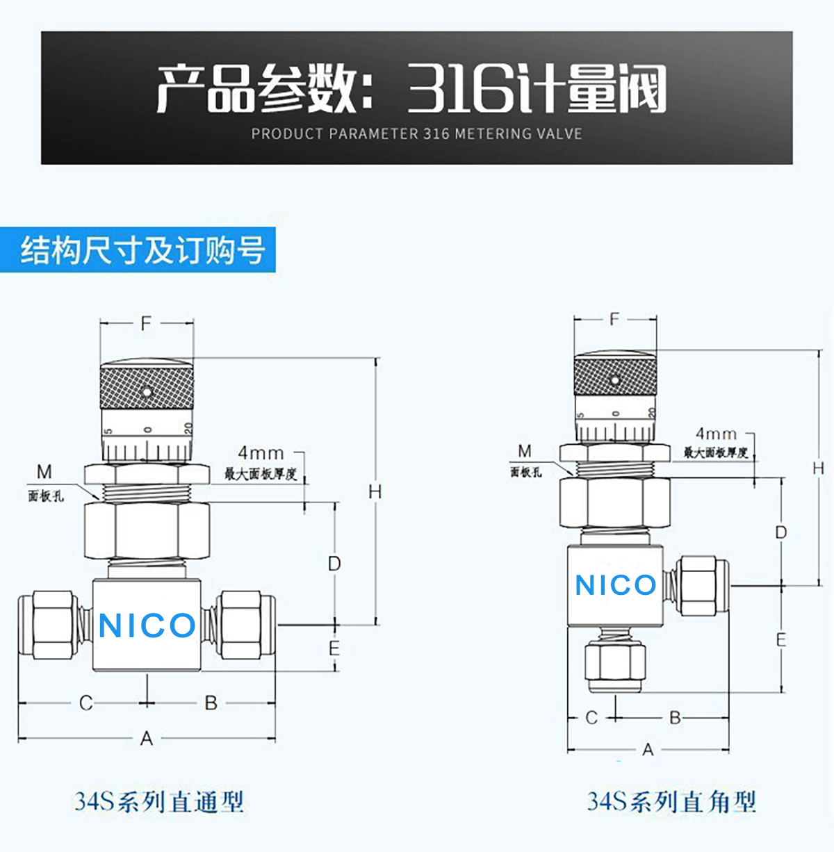 进口微量调节结构