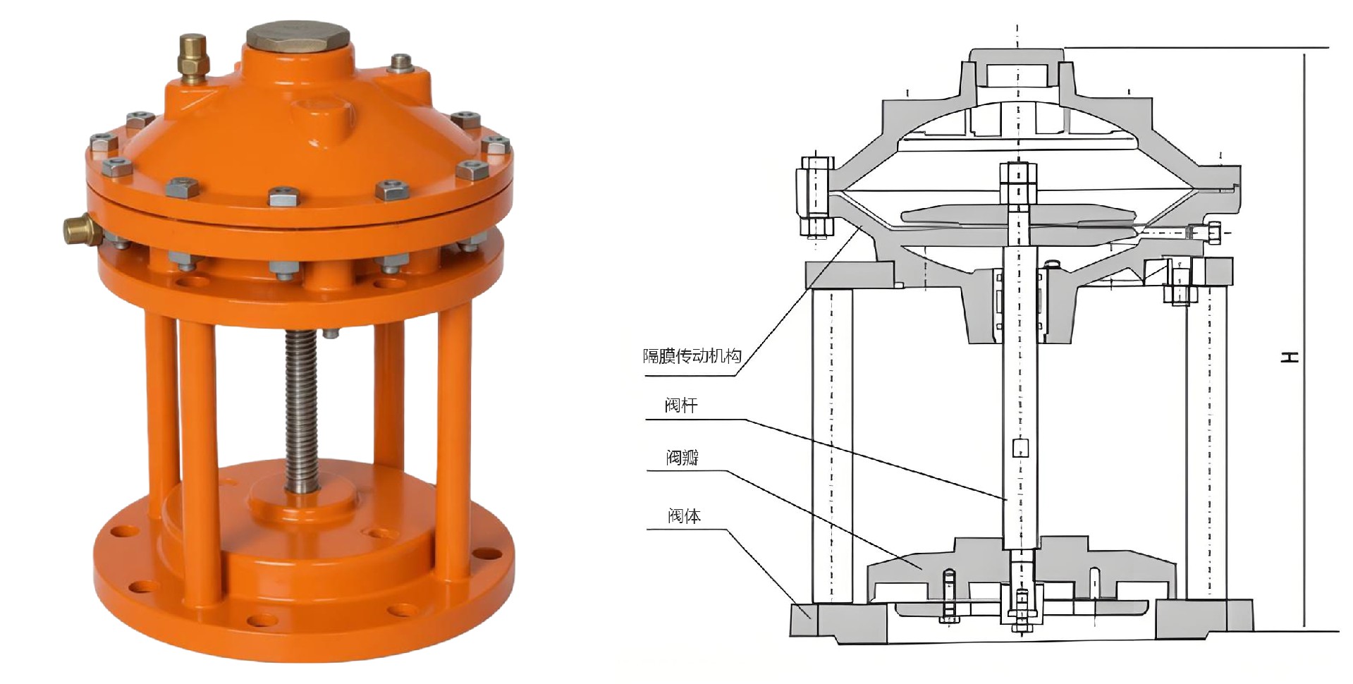 JM742X隔膜式池底排泥阀外形结构图 12c0ddce40ebd6fd.jpg